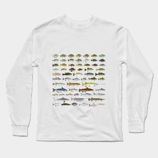 North America Freshwater Fish Group Long Sleeve T-Shirt